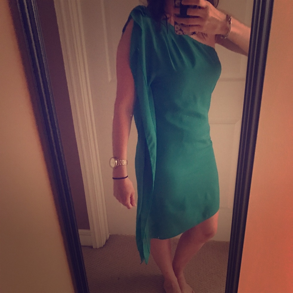 Jessica Simpson asymmetrical dress EUC